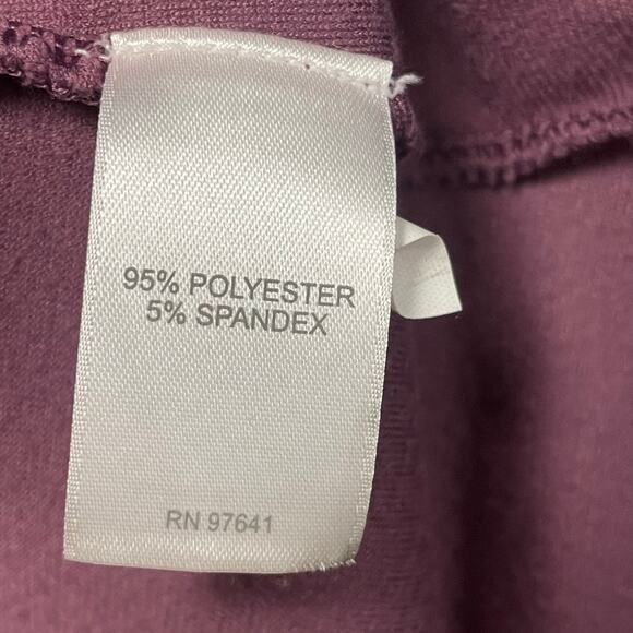 J. Jill Pure Jill Long Sleeve Velour Dress in Huckleberry Purple Womens 3X - Picture 6 of 6